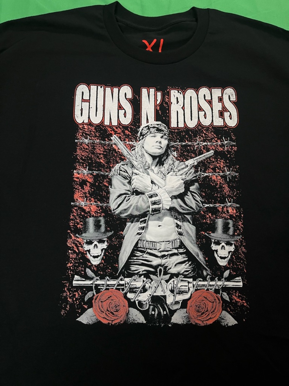 Guns N’ Roses Black T-Shirt (Brand New With Tags) GNR Logo Axl Rose Skulls Tee